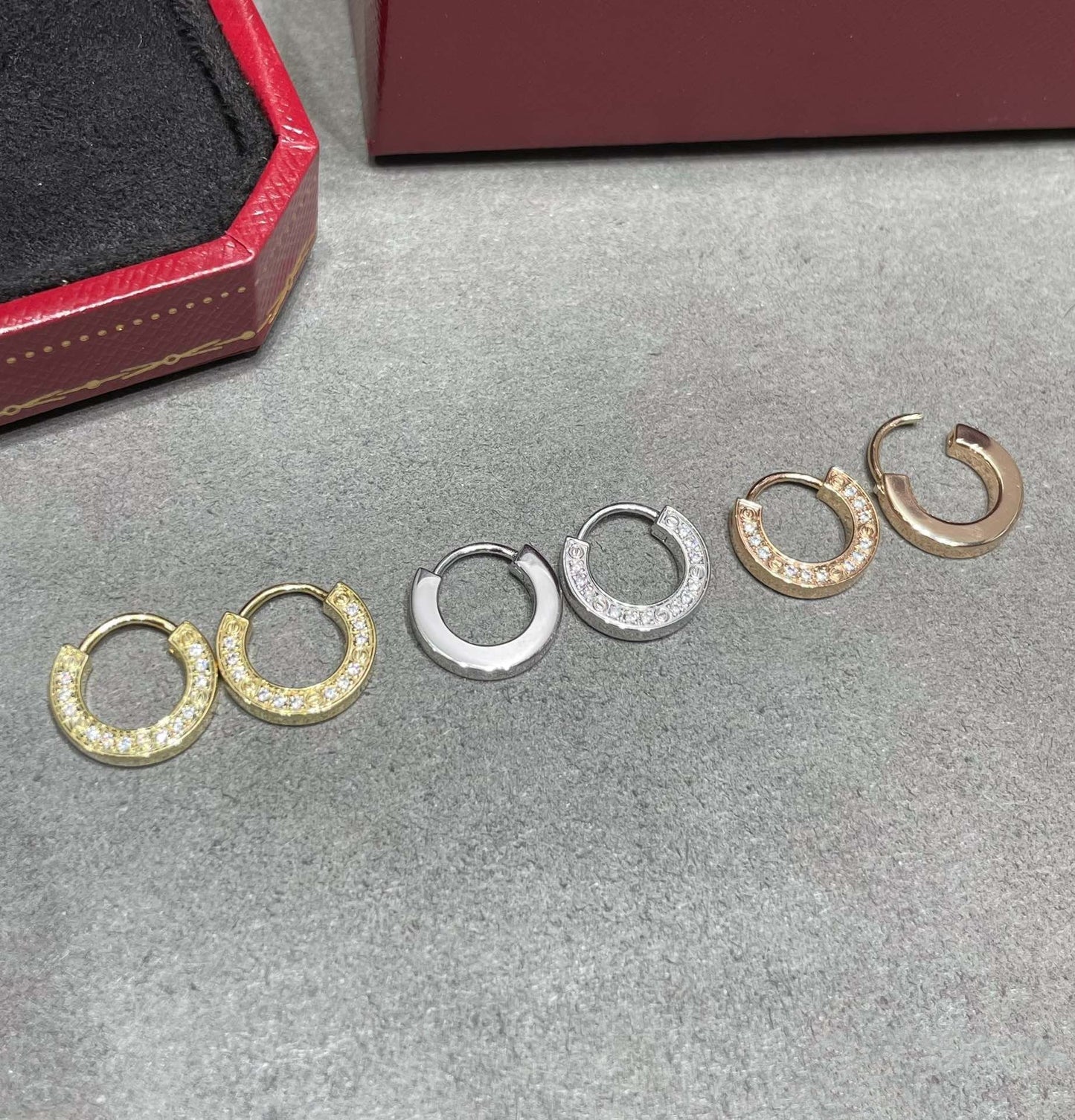 [Marins]LOVE DIAMOND EARRINGS