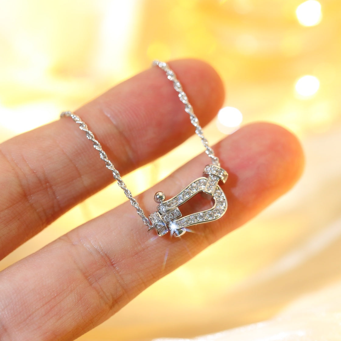 [Marins]FORCE 10 DIAMOND SILVER NECKLACE MINI MODEL