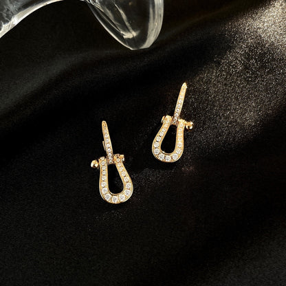 [Marins]FORCE 10 FULL DIAMOND DROP EARRINGS MEDIUM MODEL