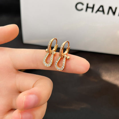 [Marins]FORCE 10 FULL DIAMOND DROP EARRINGS MEDIUM MODEL