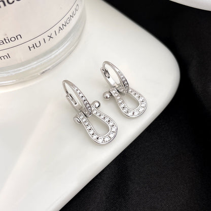 [Marins]FORCE 10 FULL DIAMOND DROP EARRINGS MEDIUM MODEL