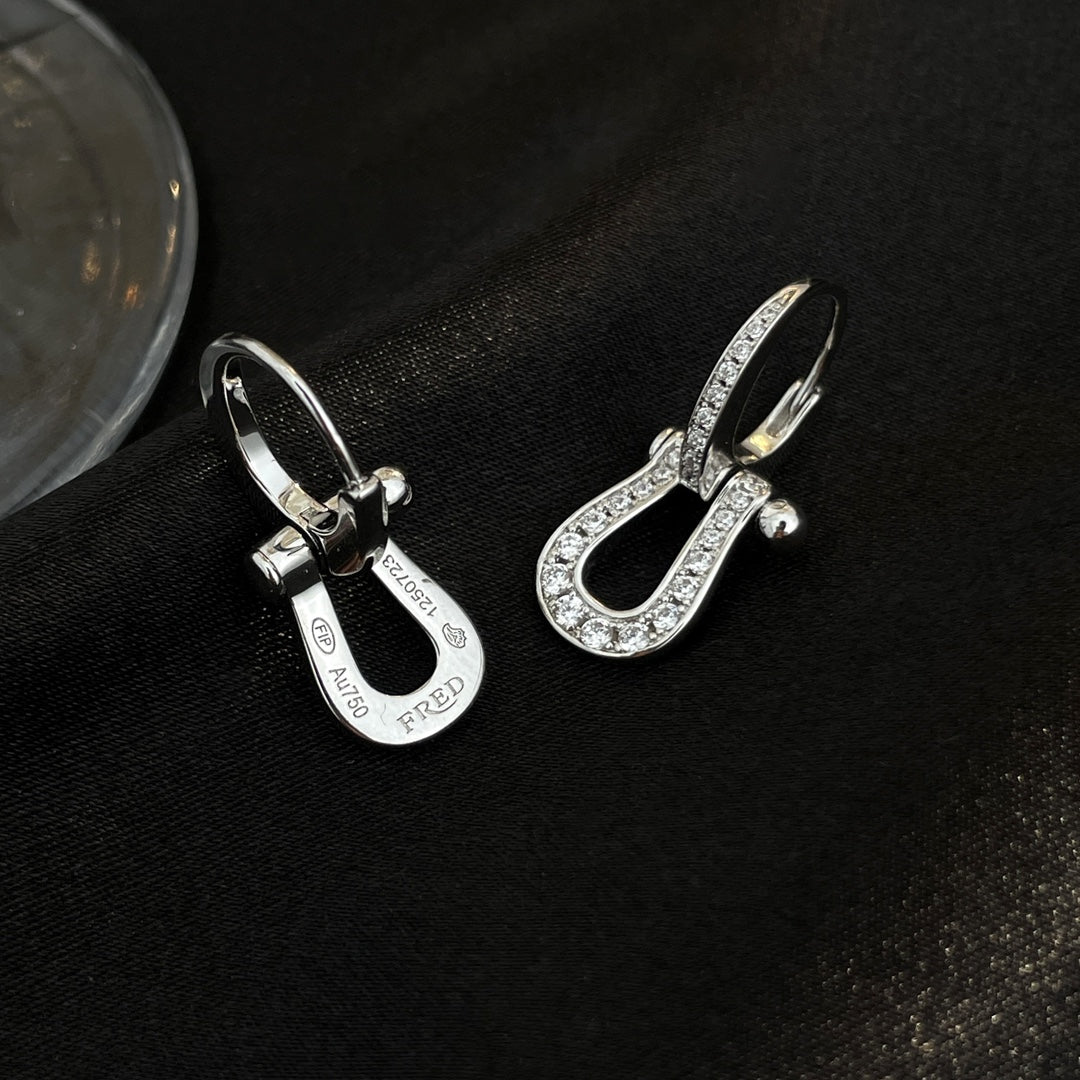 [Marins]FORCE 10 FULL DIAMOND DROP EARRINGS MEDIUM MODEL
