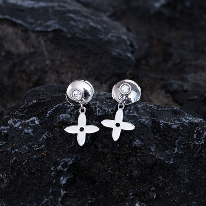 [Marins]VIDYLLE SILVER DIAMOND MINI DROP EARRINGS
