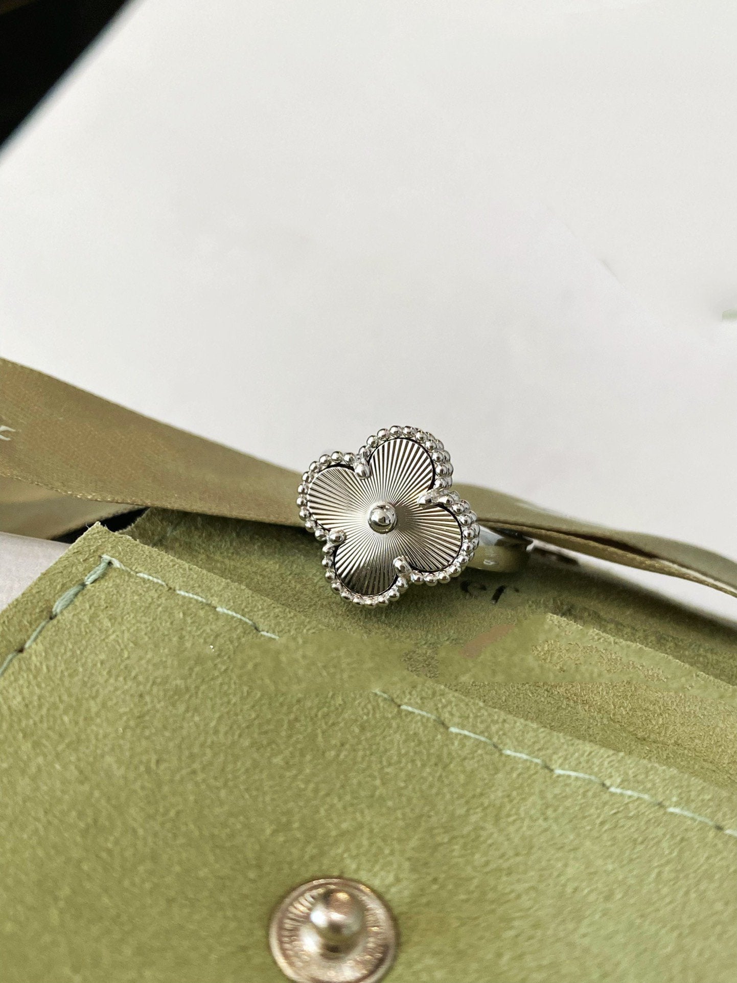 [Marins]CLOVER SILVER RING