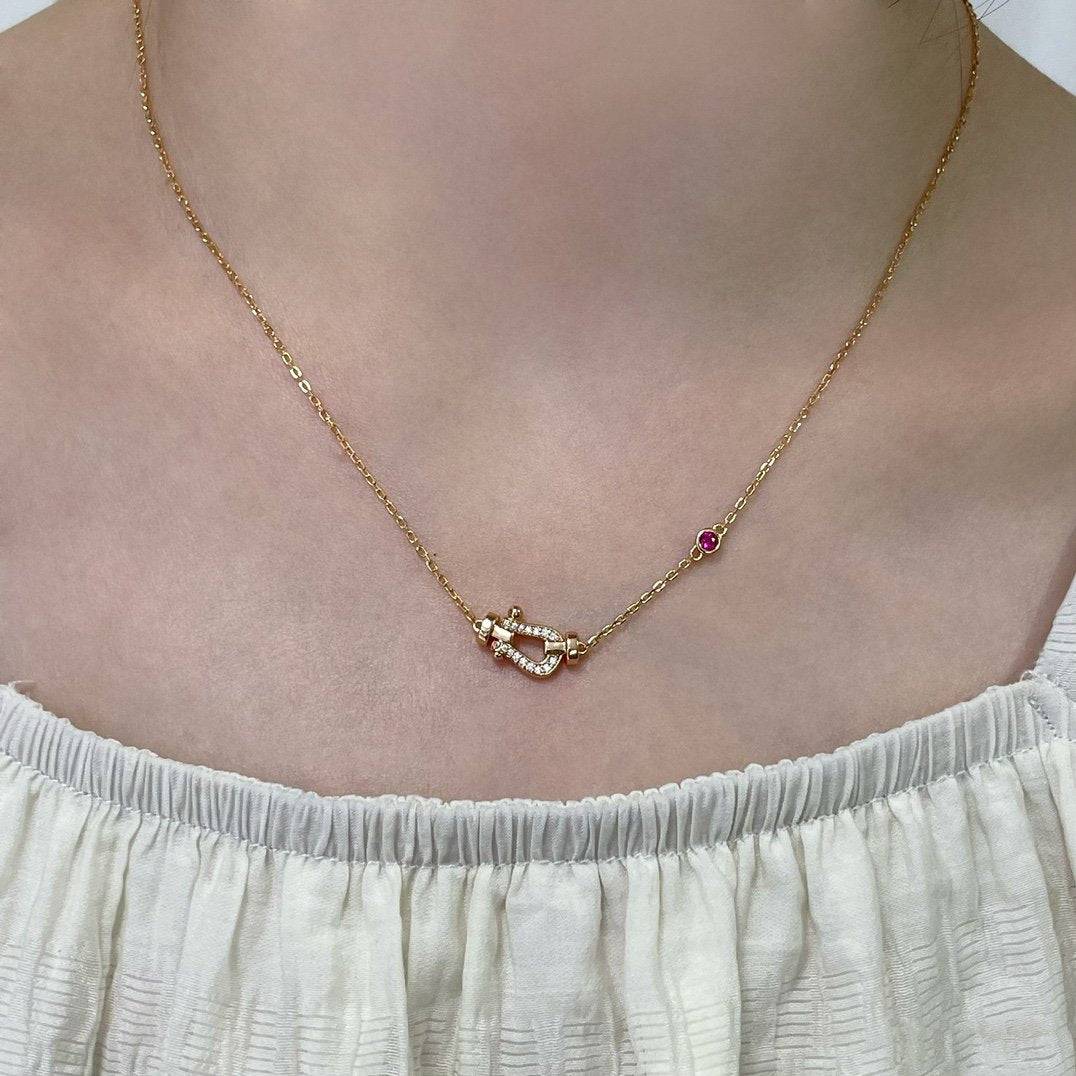[Marins]FORCE 10 DIAMOND PINK GOLD NECKLACE