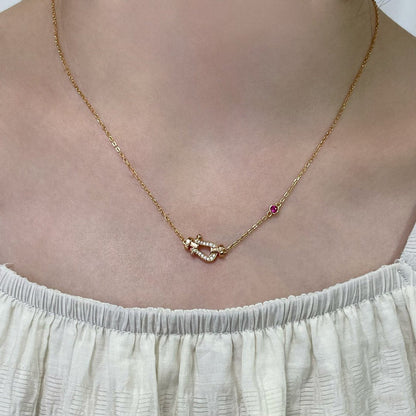 [Marins]FORCE 10 DIAMOND PINK GOLD NECKLACE