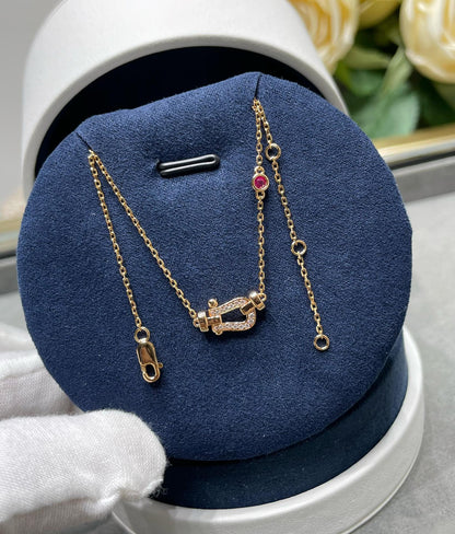 [Marins]FORCE 10 DIAMOND PINK GOLD NECKLACE