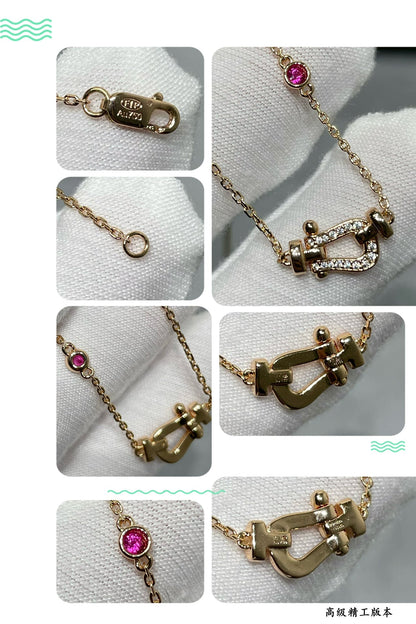 [Marins]FORCE 10 DIAMOND PINK GOLD NECKLACE