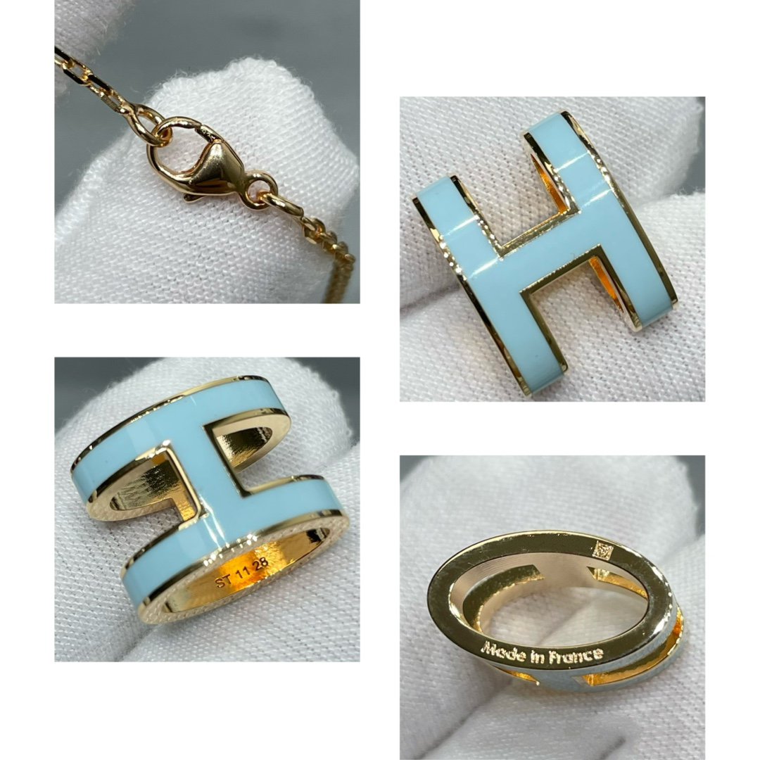 [Marins]POP H SKY BLUE NECKLACE