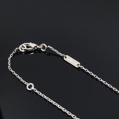 [Marins]CLOVER PIETERSITE SILVER LONG NECKLACE