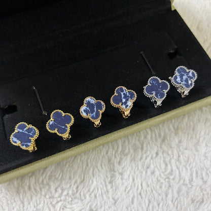 [Marins]CLOVER PIETERSITE MEDIUM STUD EARRINGS