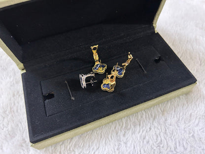 [Marins]CLOVER PIETERSITE MEDIUM STUD EARRINGS
