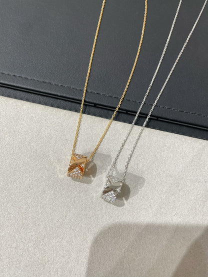[Marins]LIENS EVIDENCE DIAMOND PAVED NECKLACE