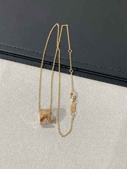 [Marins]LIENS EVIDENCE DIAMOND PAVED NECKLACE