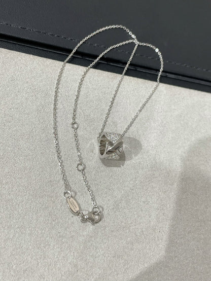 [Marins]LIENS EVIDENCE DIAMOND PAVED NECKLACE