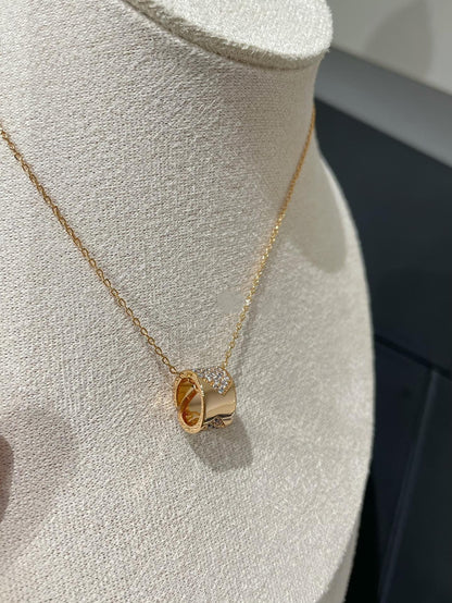 [Marins]LIENS EVIDENCE DIAMOND PAVED NECKLACE
