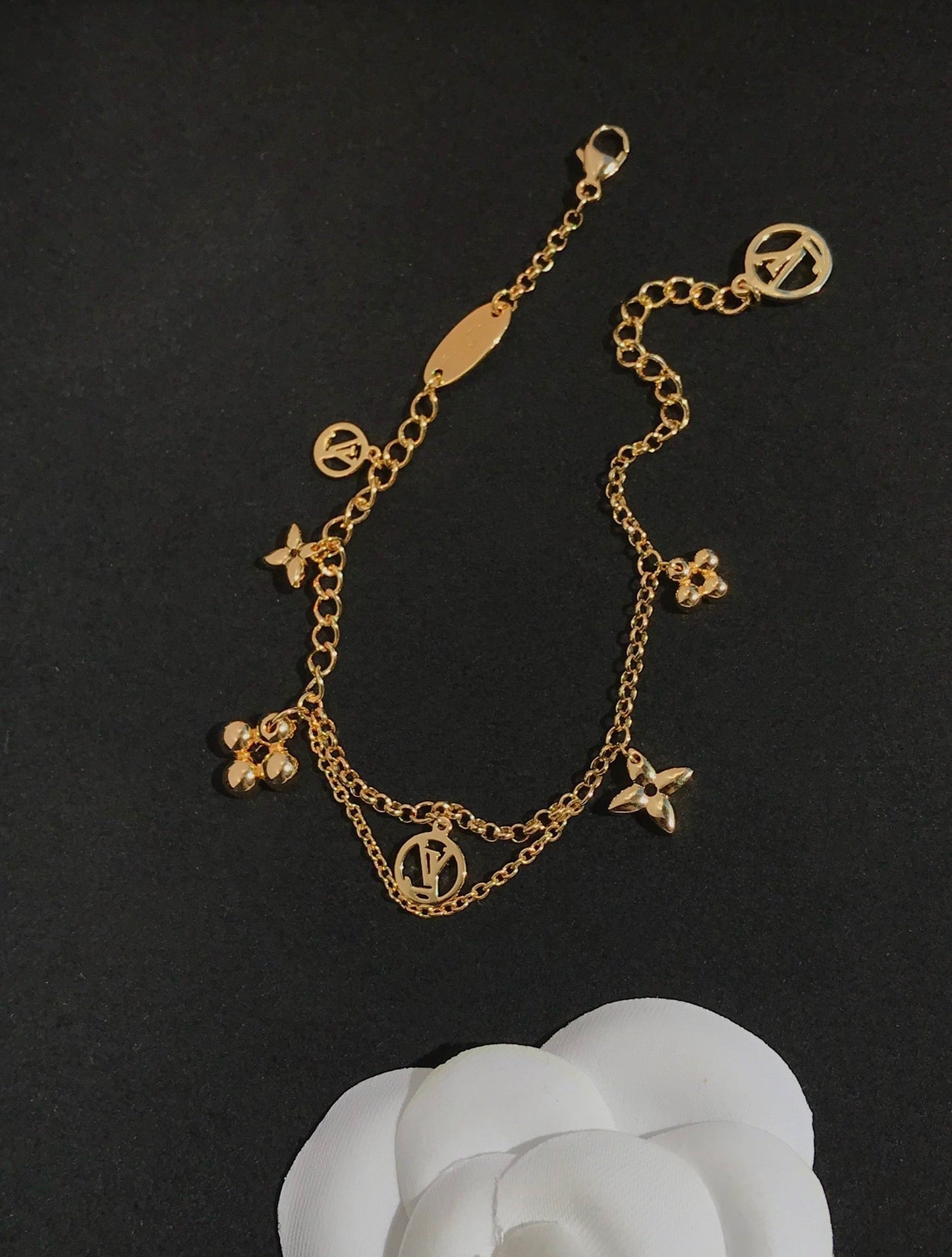 [Marins]BLOOMING PINK GOLD MOP BRACELET
