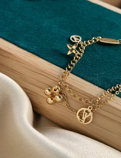 [Marins]BLOOMING PINK GOLD MOP BRACELET