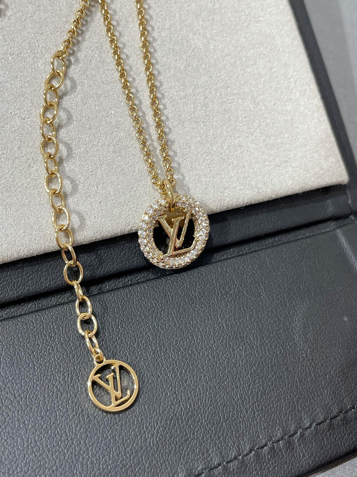 [Marins]BY NIGHT DIAMOND PAVED NECKLACE