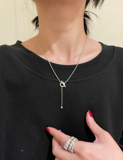[Marins]FINESSE SILVER DIAMOND NECKLACE