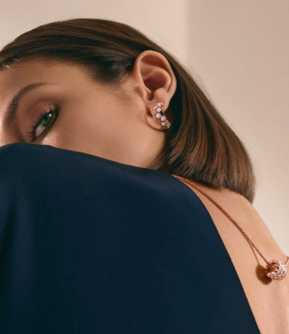 [Marins]BEE LOVE DIAMOND HOOP EARRINGS