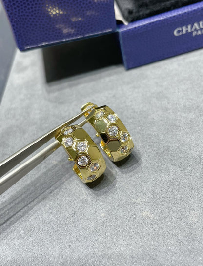 [Marins]BEE LOVE DIAMOND HOOP EARRINGS