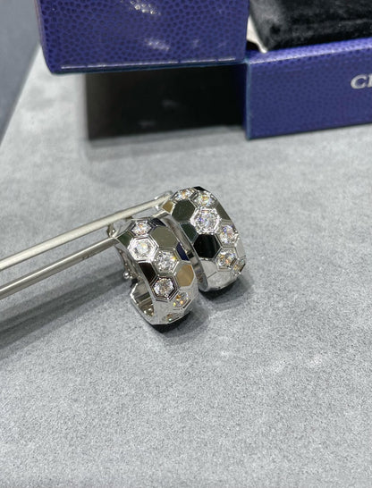 [Marins]BEE LOVE DIAMOND HOOP EARRINGS