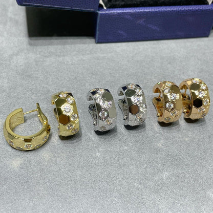 [Marins]BEE LOVE DIAMOND HOOP EARRINGS