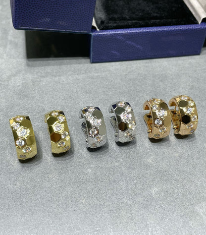 [Marins]BEE LOVE DIAMOND HOOP EARRINGS