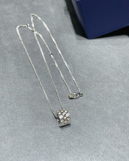 [Marins]BEE LOVE DIAMOND PAVED 3 ROW NECKLACE