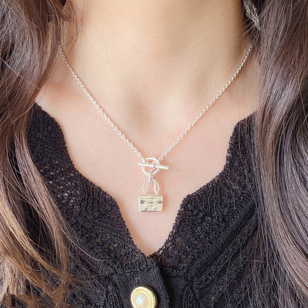 [Marins]CONSTANCE PEDANT SILVER NECKLACE
