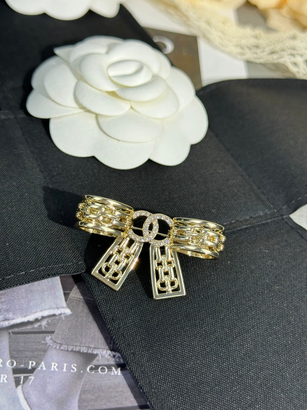 [Marins]25K Hollow Bow Brooch
