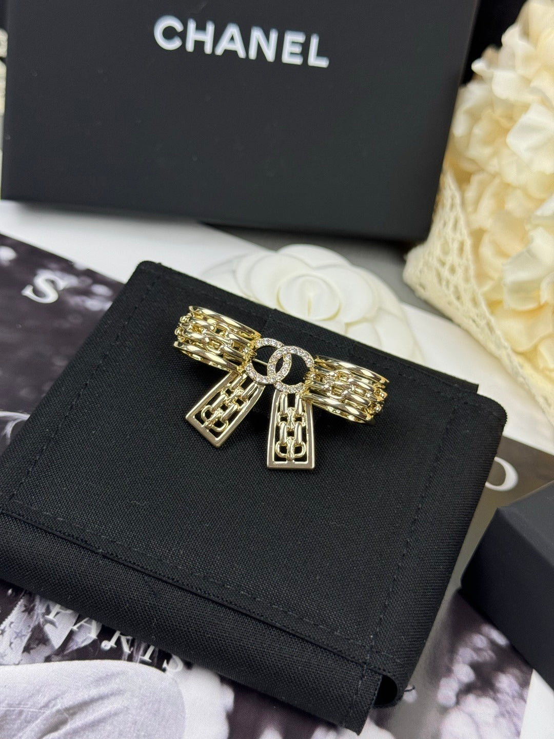 [Marins]25K Hollow Bow Brooch