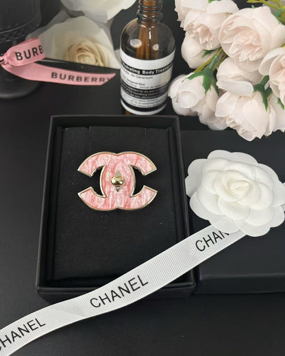 [Marins]Pink Resin Classic Brooch 5cm