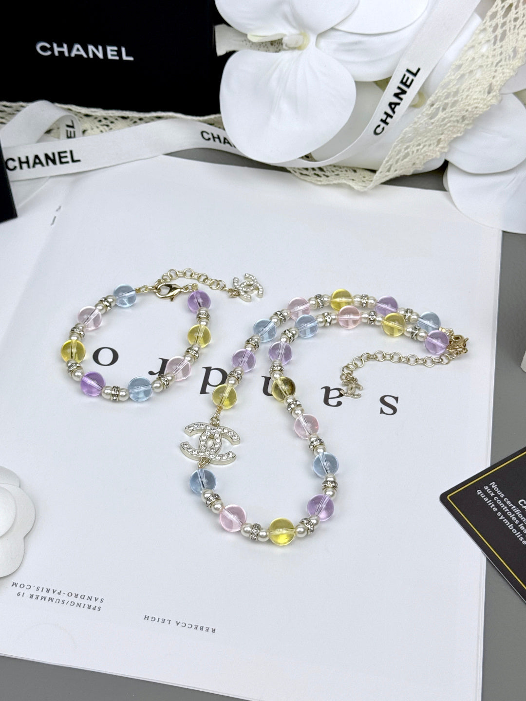 [Marins]Colorful Transparent Resin Bracelet