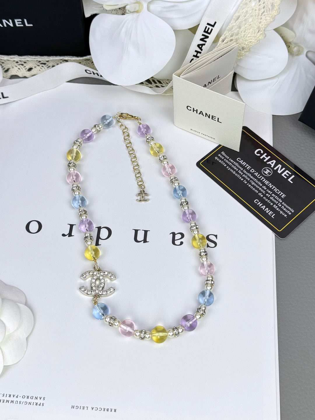 [Marins]26C New Spring Collection Colorful Transparent Resin Necklace