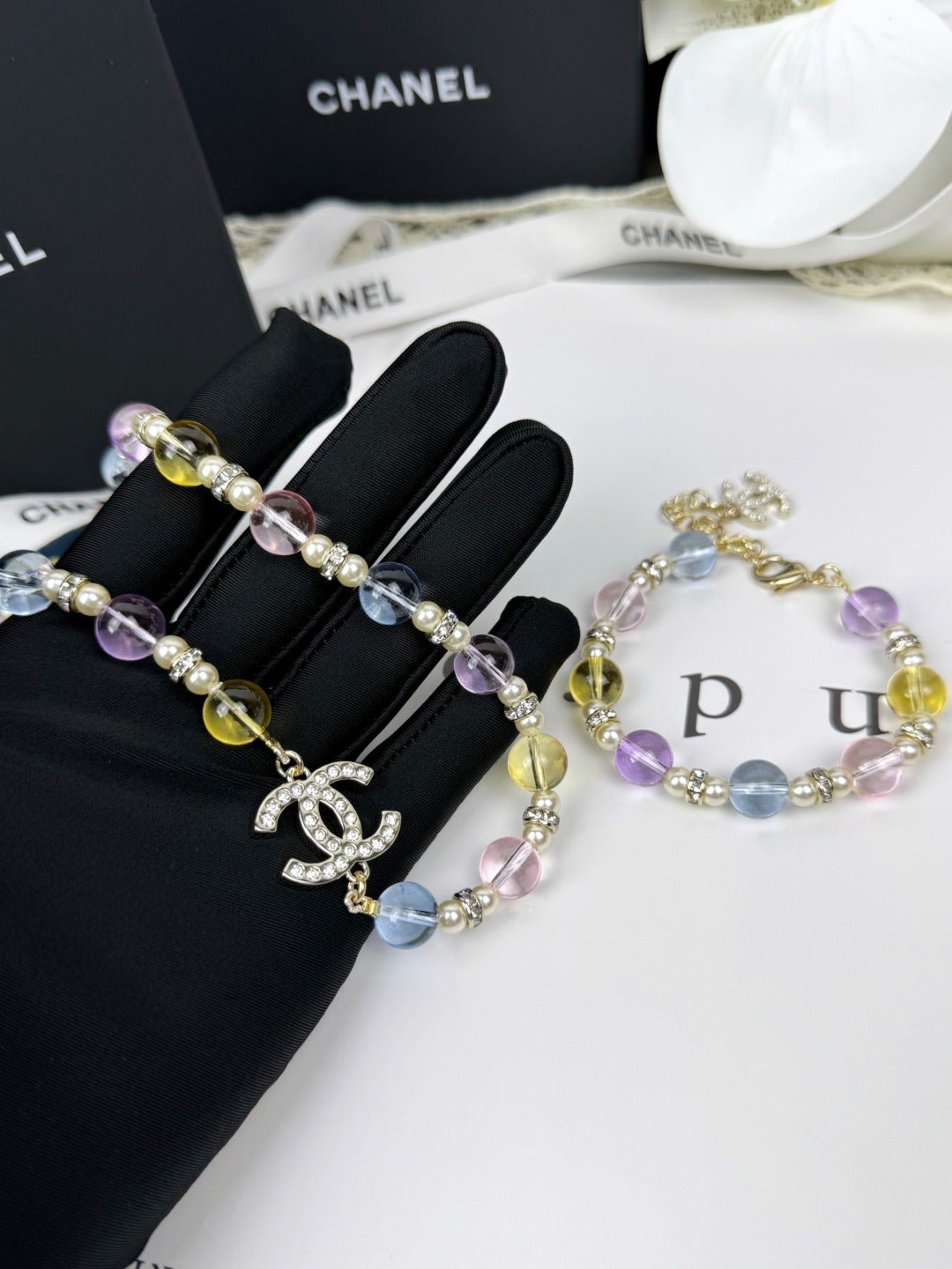 [Marins]26C New Spring Collection Colorful Transparent Resin Necklace
