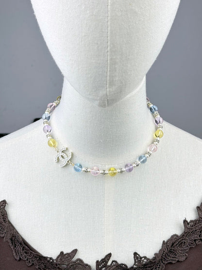 [Marins]26C New Spring Collection Colorful Transparent Resin Necklace