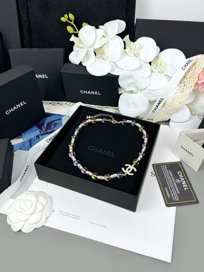 [Marins]26C New Spring Collection Colorful Transparent Resin Necklace
