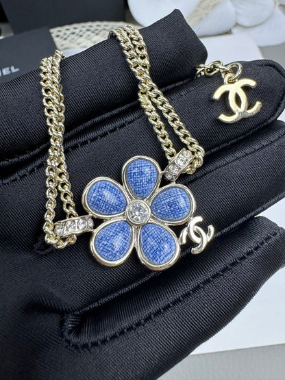 [Marins]VOLTE New Blue Floral Double-Layer Bracelet