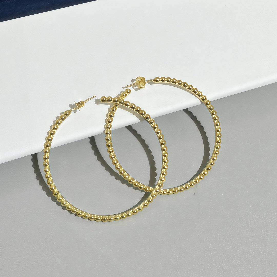 [Marins]SMOOTH BEAD STUD EARRINGS