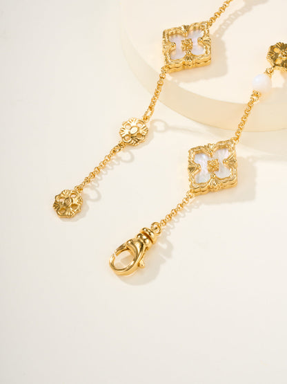 [Marins]B.C.L ENAMELED Three-Flower Bracelet£¨Trumpet)