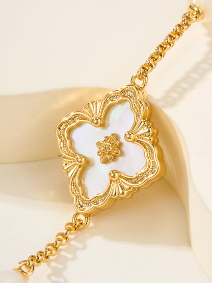 [Marins]B.C.L ENAMELED Three-Flower Bracelet£¨Trumpet)