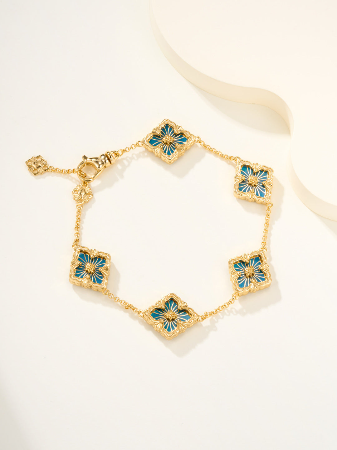 [Marins]B.C.L ENAMELED Five-Flower Bracelet£¨Various Colors)