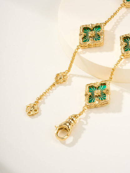 [Marins]B.C.L ENAMELED Five-Flower Bracelet£¨Various Colors)