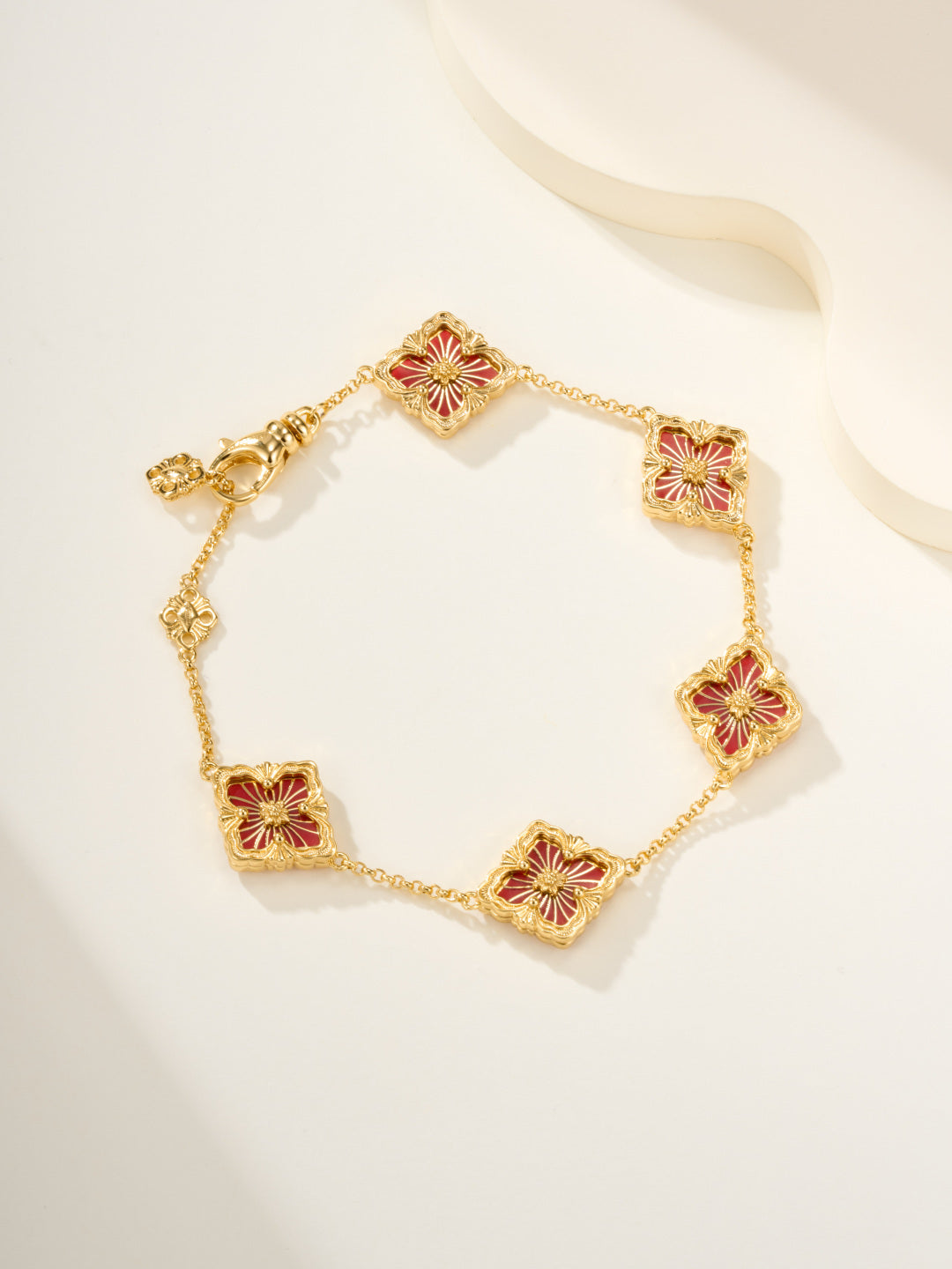 [Marins]B.C.L ENAMELED Five-Flower Bracelet£¨Various Colors)