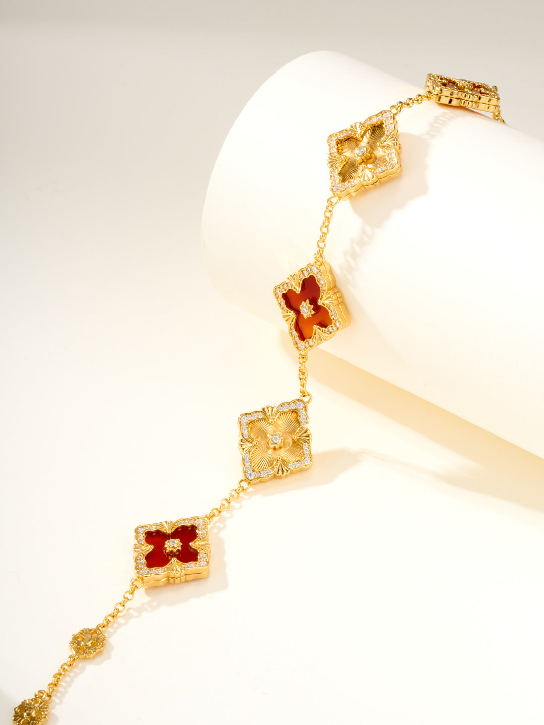 [Marins]B.C.L ENAMELED Five-Flower Bracelet£¨Various Colors) BIG SIZE