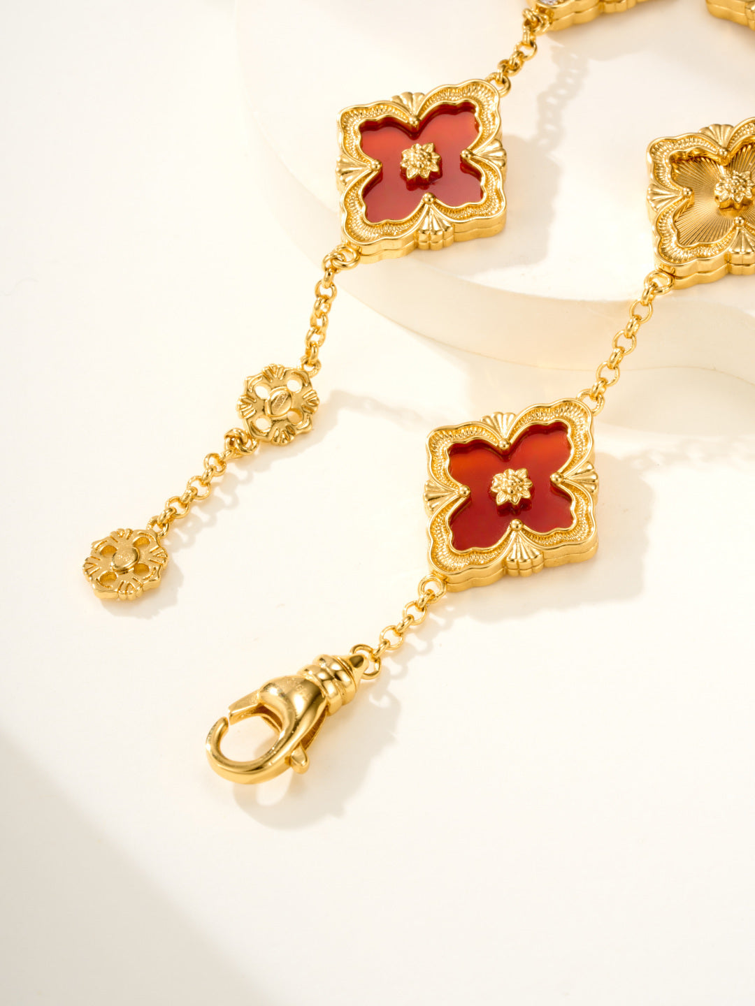 [Marins]B.C.L ENAMELED Five-Flower Bracelet£¨Various Colors) BIG SIZE