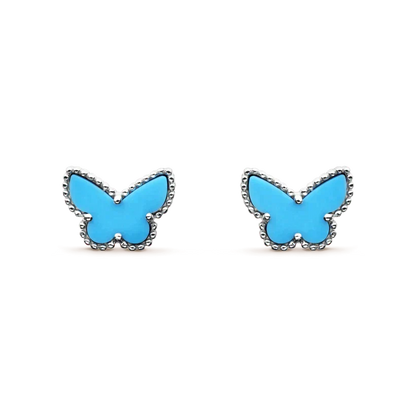 [Marins]BUTTERFLY TURQUOISE EARRINGS SILVER
