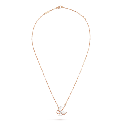 [Marins]BUTTERFLY MOP DIAMOND NECKLACE